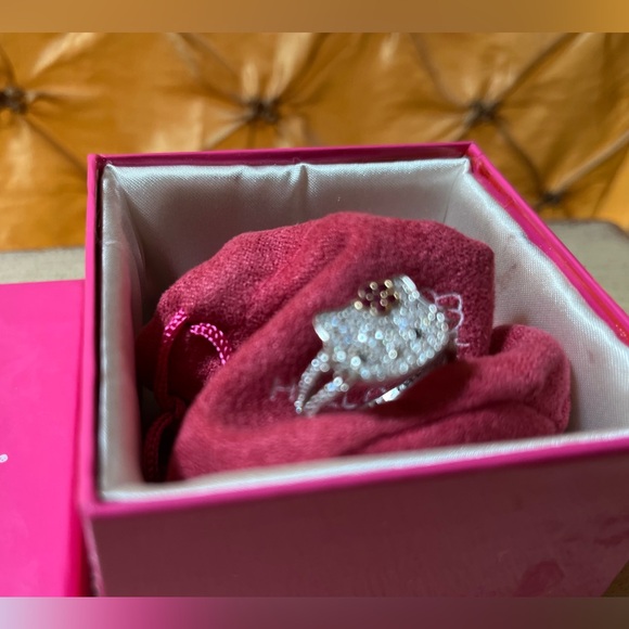 Hello Kitty Sanrio for Diamonique NWT Hello Kitty Flower Eternity Ring Size 8 🌸 - Picture 13 of 16